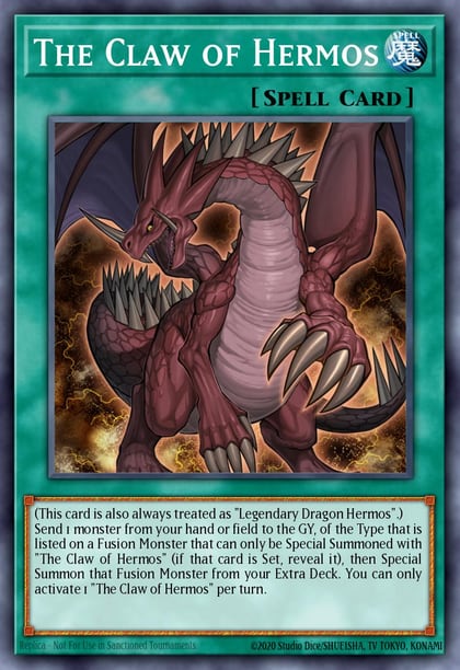 The Claw of Hermos (Platinum Secret Rare), Quarter Century Stampede RA04-EN256
