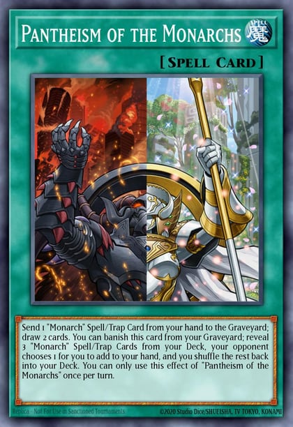 Pantheism of the Monarchs (Platinum Secret Rare), Quarter Century Stampede RA04-EN261