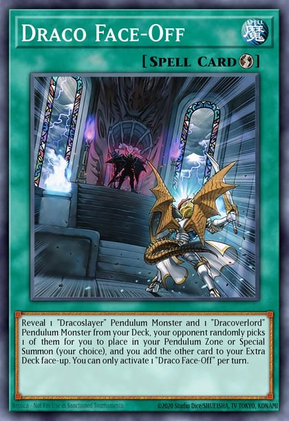 Draco Face-Off (Platinum Secret Rare), Quarter Century Stampede RA04-EN262