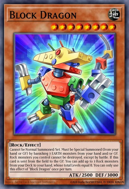 Block Dragon (Platinum Secret Rare), Quarter Century Stampede RA04-EN268