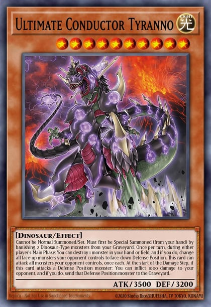 Ultimate Conductor Tyranno (Platinum Secret Rare), Quarter Century Stampede RA04-EN287
