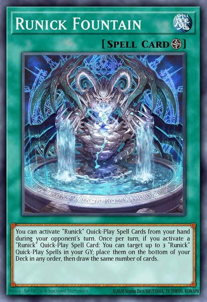 Runick Fountain (Quarter Century Secret Rare), Quarter Century Stampede RA04-EN296