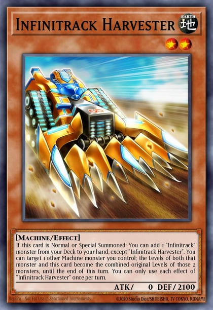 Infinitrack Harvester (Platinum Secret Rare), Rarity Collection 5 RA05-EN014
