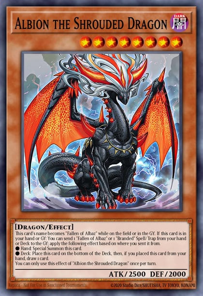 Albion the Shrouded Dragon (Collector's Rare), Rarity Collection 5 RA05-EN019