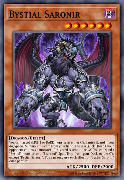 Bystial Saronir (Ultra Rare), Rarity Collection 5 RA05-EN023