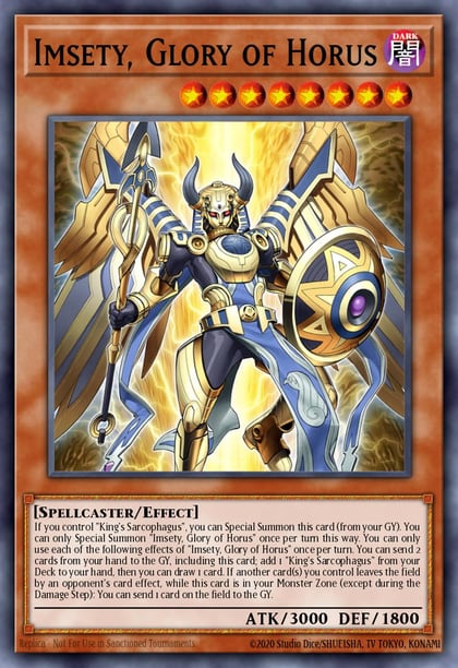 Imsety, Glory of Horus (Ultimate Rare), Rarity Collection 5 RA05-EN027