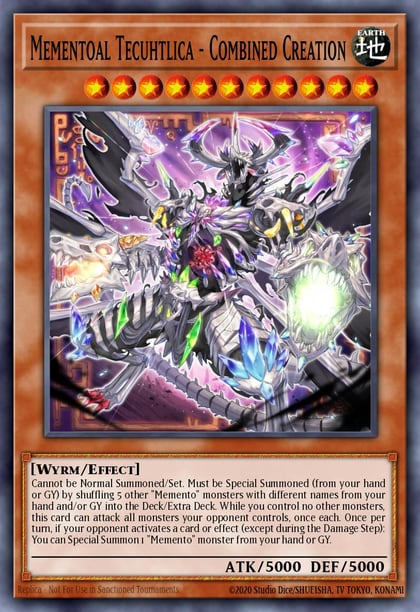 Mementoal Tecuhtlica - Combined Creation (Platinum Secret Rare), Rarity Collection 5 RA05-EN029