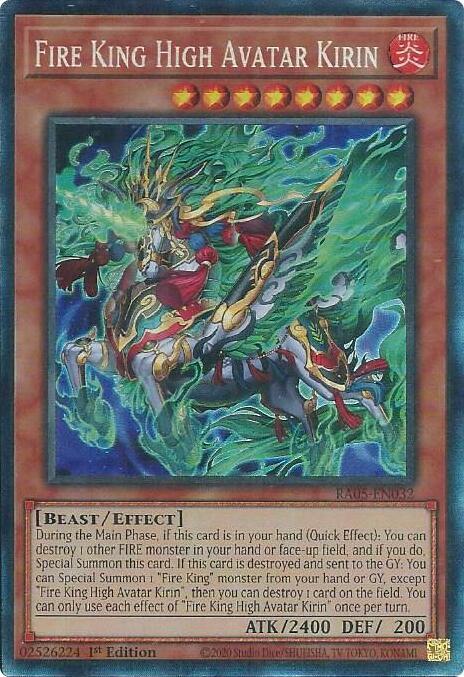 Fire King High Avatar Kirin (Collector's Rare), Rarity Collection 5 RA05-EN032