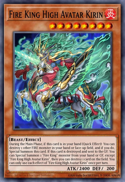 Fire King High Avatar Kirin (Collector's Rare), Rarity Collection 5 RA05-EN032