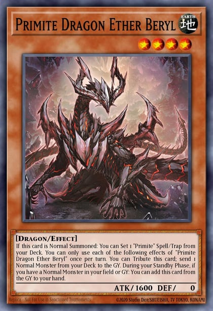 Primite Dragon Ether Beryl (Platinum Secret Rare), Rarity Collection 5 RA05-EN033