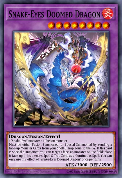 Snake-Eyes Doomed Dragon (Ultimate Rare), Rarity Collection 5 RA05-EN039