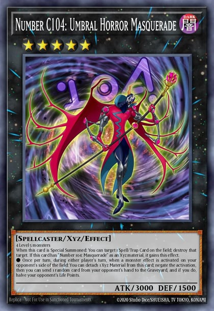 Number C104: Umbral Horror Masquerade (Ultra Rare), Rarity Collection 5 RA05-EN046