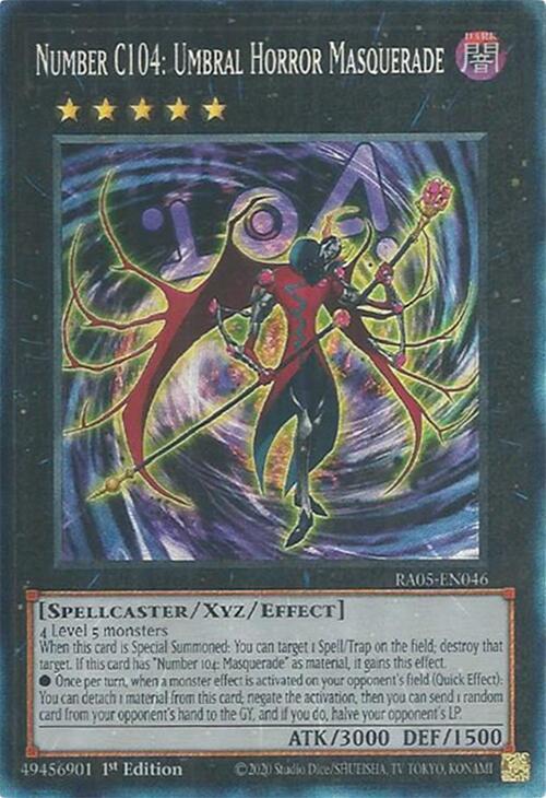 Number C104: Umbral Horror Masquerade (Collector's Rare), Rarity Collection 5 RA05-EN046