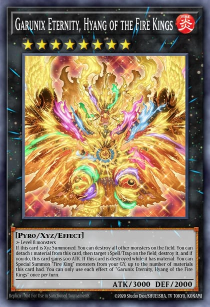 Garunix Eternity, Hyang of the Fire Kings (Platinum Secret Rare), Rarity Collection 5 RA05-EN052