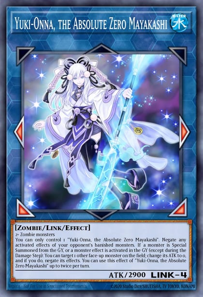 Yuki-Onna, the Absolute Zero Mayakashi (Platinum Secret Rare), Rarity Collection 5 RA05-EN057