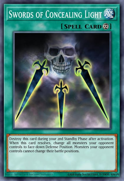 Swords of Concealing Light (Platinum Secret Rare), Rarity Collection 5 RA05-EN059