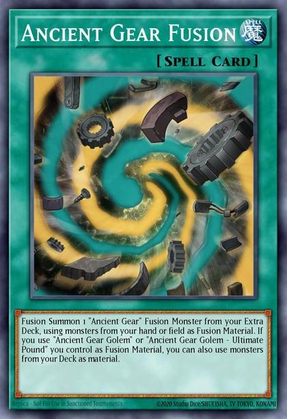 Ancient Gear Fusion (Collector's Rare), Rarity Collection 5 RA05-EN063