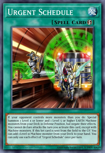 Urgent Schedule (Ultra Rare), Rarity Collection 5 RA05-EN064