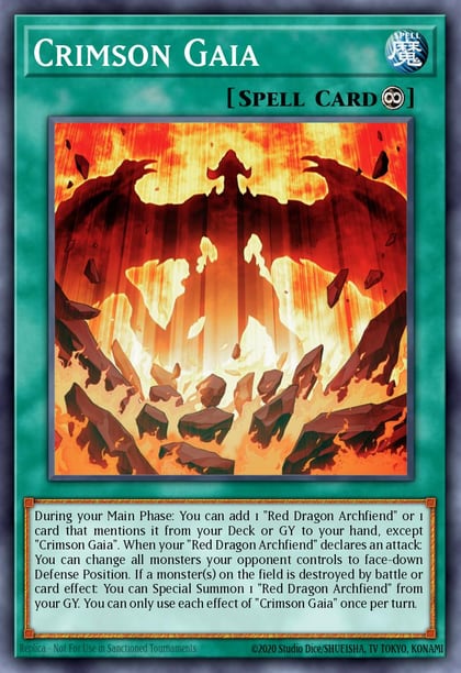 Crimson Gaia (Secret Rare), Rarity Collection 5 RA05-EN070