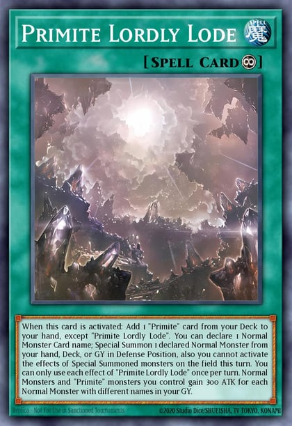 Primite Lordly Lode (Platinum Secret Rare), Rarity Collection 5 RA05-EN072