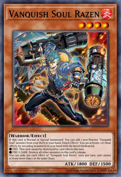 Vanquish Soul Razen (Secret Rare), Rarity Collection 5 RA05-EN134