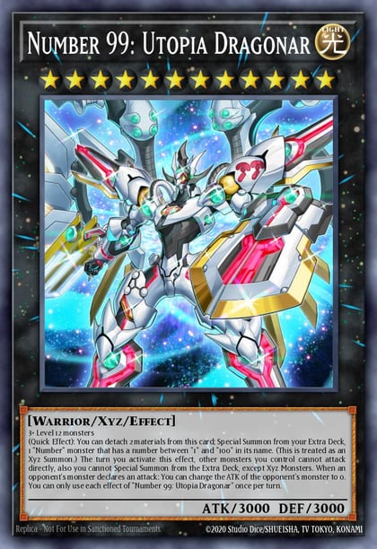Number 99: Utopia Dragonar, Rarity Collection 5 RA05-EN144