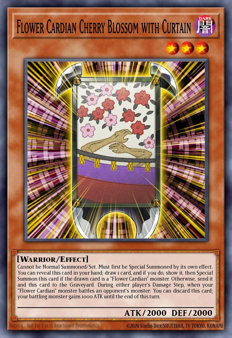 Flower Cardian Cherry Blossom with Curtain, Raging Tempest RATE-EN012