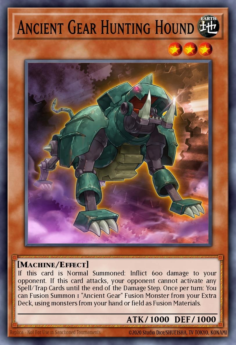 Ancient Gear Hunting Hound, Raging Tempest RATE-EN013