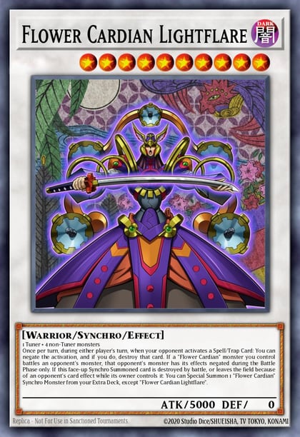 Flower Cardian Lightflare, Raging Tempest RATE-EN045