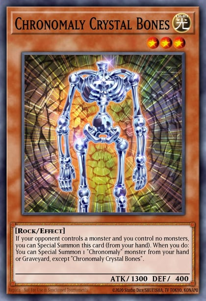 Chronomaly Crystal Bones, Return of the Duelist REDU-EN012