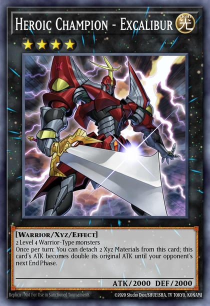 Heroic Champion - Excalibur (Ghost Rare), Return of the Duelist REDU-EN041