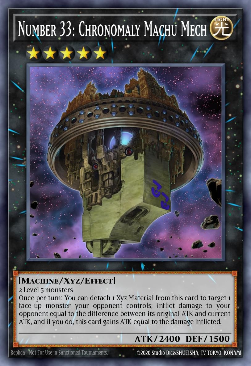 Number 33: Chronomaly Machu Mech, Return of the Duelist REDU-EN043