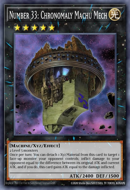Number 33: Chronomaly Machu Mech, Return of the Duelist REDU-EN043