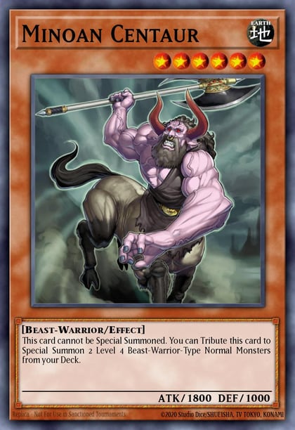 Minoan Centaur, Raging Battle RGBT-EN028