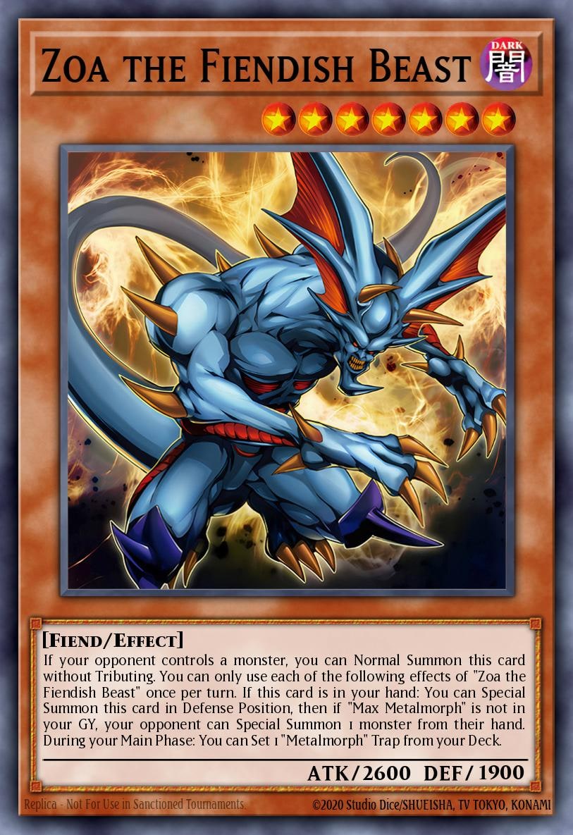 Zoa the Fiendish Beast, Rage of the Abyss ROTA-EN007