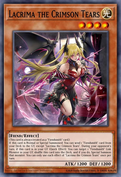 Lacrima the Crimson Tears (Quarter Century Secret Rare), Rage of the Abyss ROTA-EN014