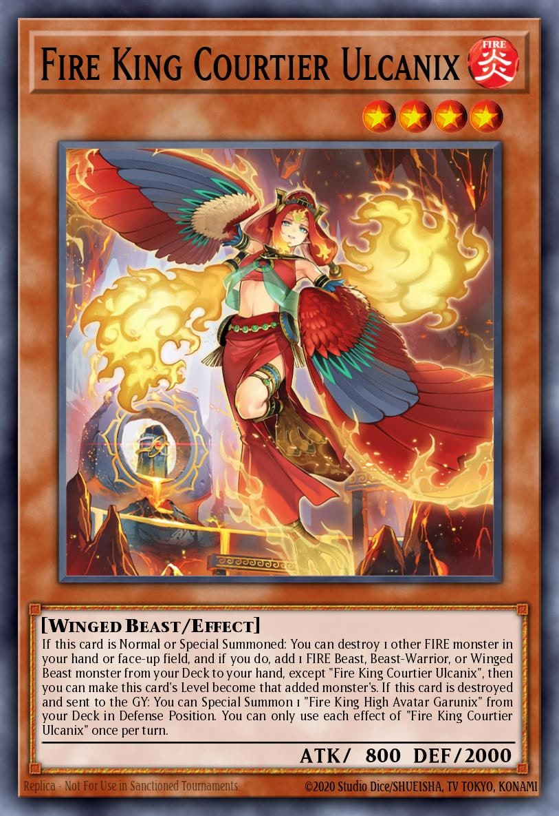 Fire King Courtier Ulcanix, Rage of the Abyss ROTA-EN098
