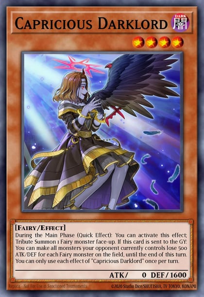 Capricious Darklord, Rise of the Duelist ROTD-EN023