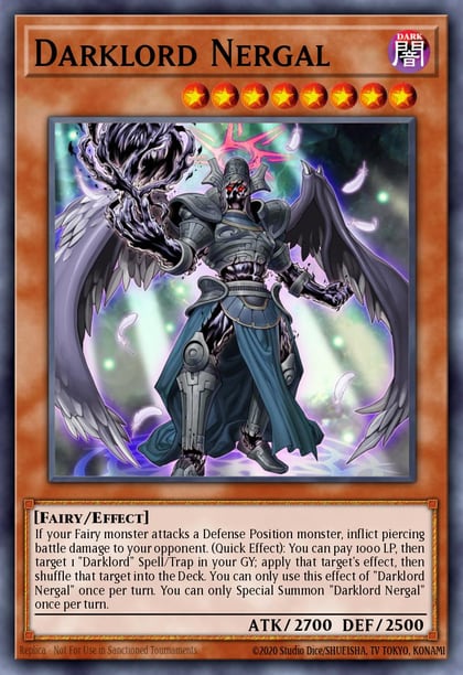 Darklord Nergal, Rise of the Duelist ROTD-EN025