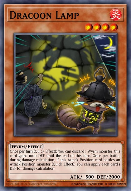 Dracoon Lamp, Rise of the Duelist ROTD-EN035
