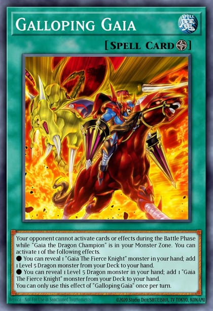 Galloping Gaia, Rise of the Duelist ROTD-EN049