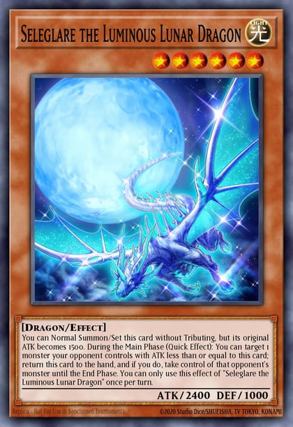 Seleglare the Luminous Lunar Dragon, Rise of the Duelist ROTD-EN087