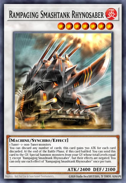 Rampaging Smashtank Rhynosaber, Rise of the Duelist ROTD-EN093