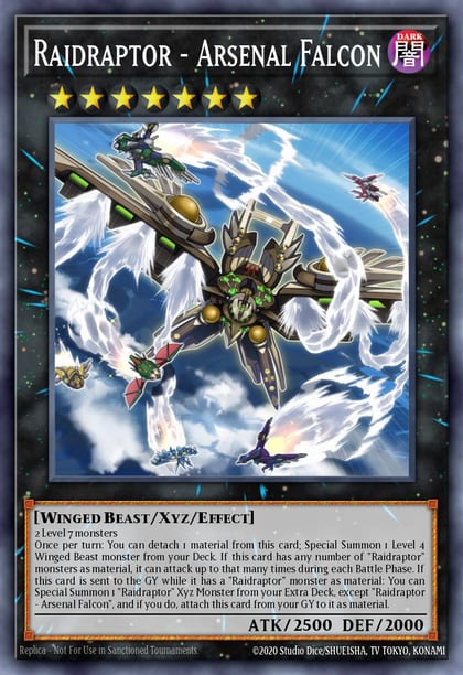 Raidraptor - Arsenal Falcon, Rise of the Duelist ROTD-EN094