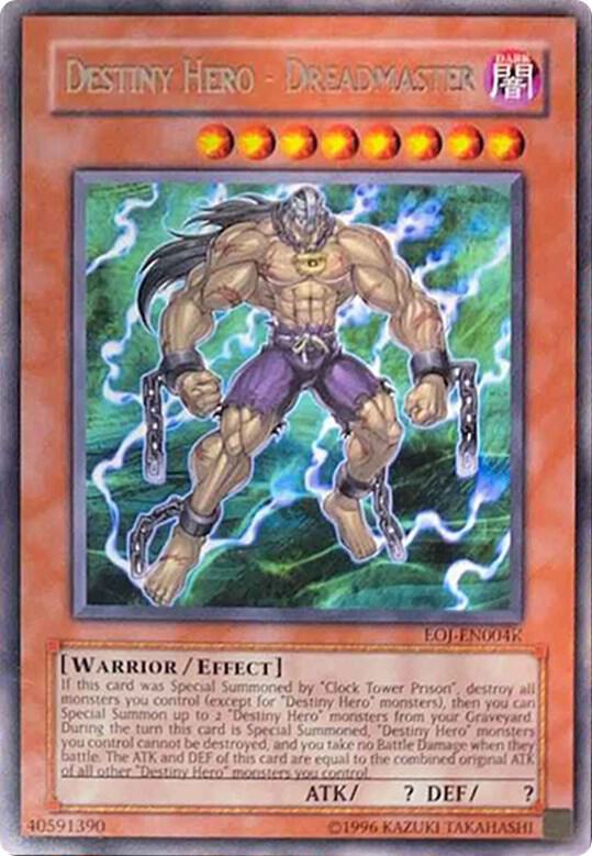 Destiny Hero - Dreadmaster (EOJ-EN004K), Redemption Replacement EOJ-EN004K