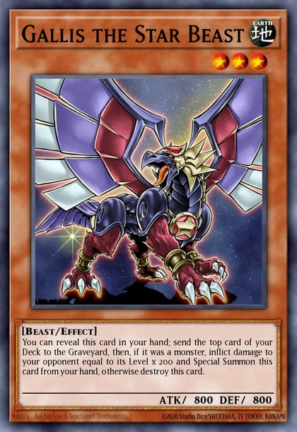 Gallis the Star Beast, Ra Yellow Mega Pack RYMP-EN013