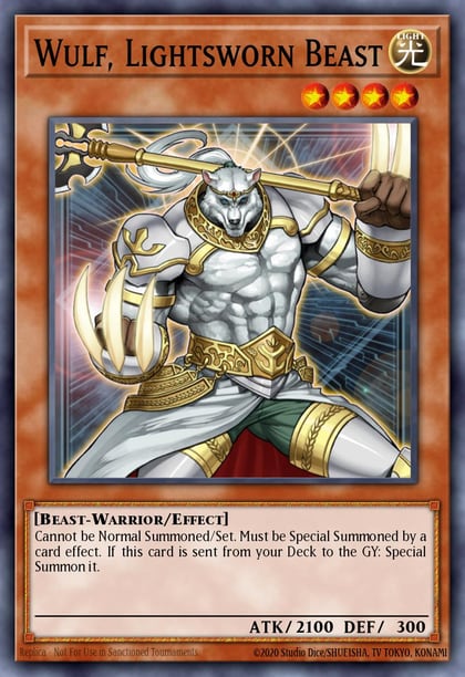Wulf, Lightsworn Beast, Ra Yellow Mega Pack RYMP-EN103