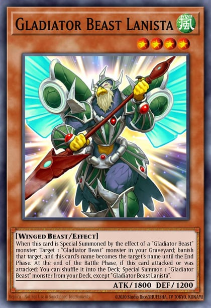 Gladiator Beast Lanista, Ra Yellow Mega Pack RYMP-EN106