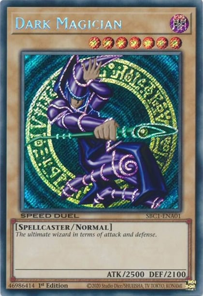 Dark Magician (A) (Secret Rare), Speed Duel: Streets of Battle City SBC1-ENA01