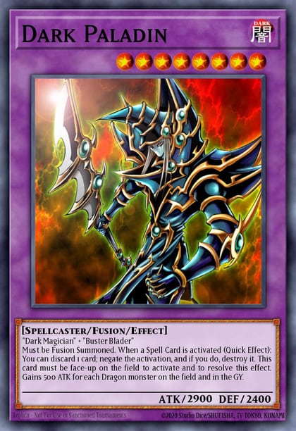 Dark Paladin, Speed Duel: Streets of Battle City SBC1-ENA20